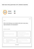NRNP 6665 FINAL QUESTIONS WITH VERIFIED ANSWERS