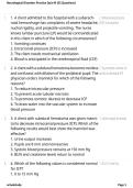 Neurological Disorders Practice Quiz 3 &lpar;25 Questions&rpar; 2026&sol;2027 &vert; Study Guide&comma; Practice Questions & Answers &vert; NCLEX-RN Exam Prep