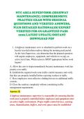NYC AREA SUPERVISOR &lpar;HIGHWAY &NewLine;MAINTENANCE&rpar; COMPREHENSIVE &NewLine;PRACTICE EXAM WITH ORIGINAL &NewLine;QUESTIONS AND VERIFIED ANSWERS&comma; &NewLine;PLUS DETAILED RATIONALES&sol;EXPERT &NewLine;VERIFIED FOR GUARANTEED PASS &NewLine;2026&sol;LATEST UPDATE&sol;INSTANT &NewLine;DOWNLOAD PDF 