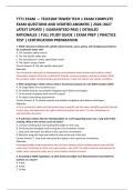 TTT1 EXAM &mdash; TELECOM TOWER TECH 1 EXAM COMPLETE &NewLine;EXAM QUESTIONS AND VERIFIED ANSWERS &vert; 2026&ndash;2027 &NewLine;LATEST UPDATE &vert; GUARANTEED PASS &vert; DETAILED &NewLine;RATIONALES &vert; FULL STUDY GUIDE &vert; EXAM PREP &vert; PRACTICE &NewLine;TEST &vert; CERTIFICATION PREPARATION