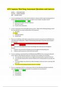 BUNDLE&colon; ATI Capstone Med Surg&comma; Capstone Med Surg Assessment  &lpar;Evrything About Capstone Med Surg Assessment&rpar; Exam Questions & Answers&period; Rated A  