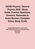IGCSE Physics&colon; General Physics 2026 &vert; Study Guide&comma; Practice Questions&comma; Answers&comma; Rationales & Exam Review&NewLine;&NewLine;