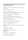 SPC 2608 QUESTIONS AND ANSWERS &vert; SPC 2608 STUDY GUIDE & PRACTICE TEST 2026&sol;2027