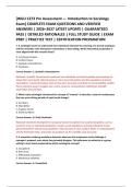 WGU C273 Pre Assessment &mdash; Introduction to Sociology &NewLine;Exam&rsqb; COMPLETE EXAM QUESTIONS AND VERIFIED &NewLine;ANSWERS &vert; 2026&ndash;2027 LATEST UPDATE &vert; GUARANTEED &NewLine;PASS &vert; DETAILED RATIONALES &vert; FULL STUDY GUIDE &vert; EXAM &NewLine;PREP &vert; PRACTICE TEST &vert; CERTIFICATION PREPARATION