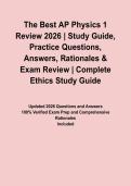 The Best AP Physics 1 Review 2026 &vert; Study Guide&comma; Practice Questions&comma; Answers&comma; Rationales & Exam Review