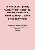IB Physics 2026 &vert; Study Guide&comma; Practice Questions&comma; Answers&comma; Rationales & Exam Review