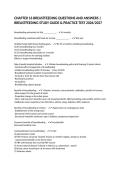 CHAPTER 16 BREASTFEEDING QUESTIONS AND ANSWERS &vert; BREASTFEEDING STUDY GUIDE & PRACTICE TEST 2026&sol;2027