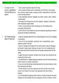 SNCOA LDR-301S Leading Organizations Test with Answers Rated A