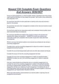 Newest CIA Complete Exam Questions&NewLine;And Answers 2026&sol;2027