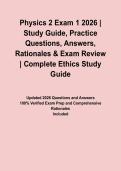 Physics 2 Exam 1 2026 &vert; Study Guide&comma; Practice Questions&comma; Answers&comma; Rationales & Exam Review&NewLine;&NewLine;