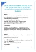 Best of &colon;NBCOT COTA FINAL EXAM NEWEST 2026&sol;2027 ACTUAL EXAM COMPLETE 190 QUESTIONS AND CORRECT DETAILED ANSWERS