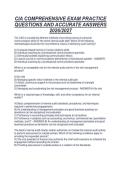 CIA COMPREHENSIVE EXAM PRACTICE&NewLine;QUESTIONS AND ACCURATE ANSWERS&NewLine;2026&sol;2027