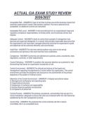 ACTUAL CIA EXAM STUDY REVIEW&NewLine;2026&sol;2027