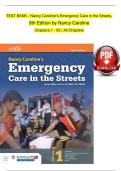 Test Bank for Emergency Care in the Streets&comma; 8th Edition by Nancy Caroline&NewLine;