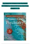 Test Bank for Primary Care Psychiatry&comma; 3rd Edition by Robert M&period; McCarron&comma; Glen L&period; Xiong&comma; Jane P&period; Gagliardi&comma; Michael Lang&comma; Wendy Cant & Kamilah McGuire &vert; Chapters 1&ndash;26 Complete &vert; Questions & Answers &vert; 2027