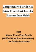 Comprehensive Florida Real Estate Principles & Laws Exam Study Guide 2026 &vert; License Exam Preparation