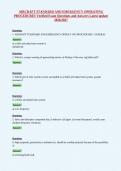 AIRCRAFT STANDARD AND EMERGENCY OPERATING&NewLine;PROCEDURES Verified Exam Questions and Answers Latest update&NewLine;2026&sol;2027