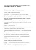 N471 EXAM 1 PUBLIC HEALTH QUESTIONS AND ANSWERS &vert; N471 STUDY GUIDE & PRACTICE TEST 2026&sol;2027