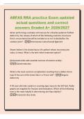 ABFAS RRA practice Exam updated&NewLine;actual questions and correct&NewLine;answers Graded A&plus; 2026&sol;2027&NewLine;When performing a subtalar arthroeresis for a flexible pediatric flatfoot&NewLine;deformity&comma; the release of which of the following anatomic structures&NewLine;that is encountere