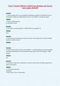 Exam 2 Aviation Medicine Verified Exam Questions and Answers&NewLine;Latest update 2026&sol;2027