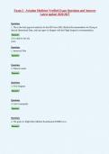 Exam 2 - Aviation Medicine Verified Exam Questions and Answers&NewLine;Latest update 2026&sol;2027