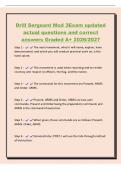 Drill Sergeant Mod 3Exam updated&NewLine;actual questions and correct&NewLine;answers Graded A&plus; 2026&sol;2027&NewLine;Step 1 - The next movement&comma; which I will name&comma; explain&comma; have&NewLine;demonstrated&comma; and which you will conduct practical work on&comma; is the&NewLine;hand salute&period;&NewLine;Step 2 - This move