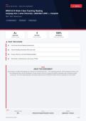  SPED 5314 Week 4 Quiz Teaching Reading Language Arts 2026&sol;2027 &ndash; Questions and Answers &vert; 100&percnt; Verified &vert; Complete Verified Answers &ndash; Pass Guaranteed &ndash; A&plus; Graded