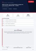  SPED 5314 Week 1 Quiz Teaching Reading Language Arts 2026&sol;2027 &ndash; Questions and Answers &vert; 100&percnt; Verified &vert; Complete Verified Answers &ndash; Pass Guaranteed &ndash; A&plus; Graded &lpar;
