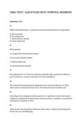 D664 TEST1 QUESTIONS WITH VERIFIED ANSWERS
