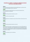 Aromatherapy I&colon; Module 1-4 Assignments Verified Exam Questions&NewLine;and Answers Latest update 2026&sol;2027