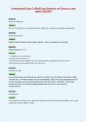 Aromatherapy Exam Verified Exam Questions and Answers Latest&NewLine;update 2026&sol;2027