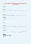 Aromatherapy exam Verified Exam Questions and Answers Latest&NewLine;update 2026&sol;2027