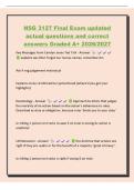 NSG 3127 Final Exam updated&NewLine;actual questions and correct&NewLine;answers Graded A&plus; 2026&sol;2027&NewLine;Key Messages from Carolyn Jones Ted Talk - Answer&NewLine; explains we often forget our nurses names&comma; remember drs&NewLine;Ask if nsg judgement instinctual&NewLine;Explains nurse reinforce