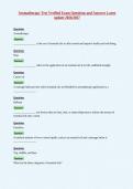 BUNDLED&semi;&semi;&semi;Aromatherapy Verified Exam Questions and Answers Latest update 2026&sol;2027