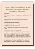 Phase 2 TBS Exam updated actual&NewLine;questions and correct answers&NewLine;Graded A&plus; 2026&sol;2027&NewLine;military ethics&NewLine;The statement of professional ethics applied to a specific group&comma; i&period;e&period; the&NewLine;military&period;&NewLine;moral dilemma&NewLine;a situation that requires a choice between equally 