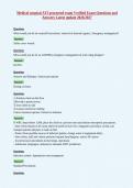 Medical surgical ATI proctored exam Verified Exam Questions and&NewLine;Answers Latest update 2026&sol;2027