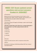 RNSG 1227 Exam updated actual&NewLine;questions and correct answers&NewLine;Graded A&plus; 2026&sol;2027&NewLine;self-awareness&NewLine;Being conscious of the internal aspects of one's nature&comma; such as&NewLine;personality traits&comma; beliefs&comma; emotions&comma; attitudes&comma; and perceptions&comma; and&NewLine;appreciatin