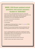 RNSG 1324 Exam updated actual&NewLine;questions and correct answers&NewLine;Graded A&plus; 2026&sol;2027&NewLine;A nurse at a clinic is collecting data about pain from a client who&NewLine;reports severe abdominal pain&period; The nurse ask the client whether he has&NewLine;nausea and has been vomiting&period; W