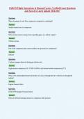 SARON Flight Operations & Human Factors Verified Exam Questions&NewLine;and Answers Latest update 2026&sol;2027