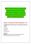 WGU C165 OA Exam Integrated &NewLine;Physical Sciences OA &lpar;Latest &NewLine;2026&sol;2027 Update&rpar; Complete &NewLine;Questions and Guide Answers&comma; &NewLine;100&percnt; Verified Graded A&plus;