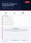 NSG 3280 Exams 1&ndash;4 Pathophysiology Nursing 2026&sol;2027 &ndash; Questions and Answers &vert; 100&percnt; Verified &vert; Complete Verified Answers &ndash; Pass Guaranteed &ndash; A&plus; Graded