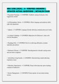 NSG 3250 &lbrack;2026&rsqb; &vert; A&plus; VERIFIED ANSWERS &vert;&NewLine;UPDATED ACTUAL QUESTIONS &vert; DETAILED EXAM