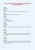 Traffic Control and Direction Verified Exam Questions and Answers&NewLine;Latest update 2026&sol;2027
