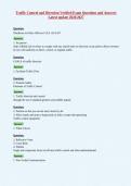 Traffic Control and Direction Verified Exam Questions and Answers&NewLine;Latest update 2026&sol;2027