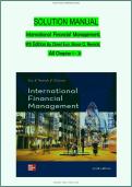Solutions Manual for For International Financial Management &lpar;9th Edition&rpar; by Cheol Eun Bruce