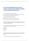 NSG 3500 Comprehensive Exam 3 with&NewLine;correct questions with verified answers&NewLine;and a rationale updated 2026 