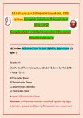 A First Course in Differential Equation 3&vert; GRADED A&plus;&vert; UPDATED 2026&sol;2027