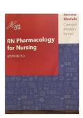 ATI RN PHARMACOLOGY FOR NURSING EDITION 9&period;0 ACTUAL TEST BANK 2026 &vert; Content Mastery Series &vert; All 48 Chapters &vert; A&plus; Graded &vert; Pass Guaranteed&NewLine;&NewLine;