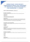 COMSAE PHASE 1 EXAM 2026&sol;2027 &vert; COMPREHENSIVE MEDICAL SELF-ASSESSMENT &vert; 100 VERIFIED Q&A &vert; DETAILED RATIONALES &vert; PASS GUARANTEED &ndash; A&plus; GRADED