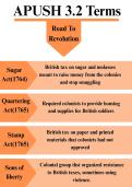 Unit 3- Road to Revolution Notes and Key Terms Study Guide